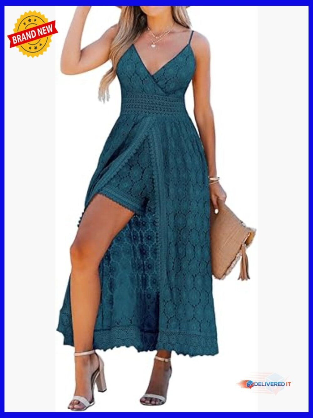Sleeveless V-Neck Maxi Jumpsuit with Ruching Smocking Backless Design